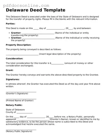 Attorney-Verified  Deed Form for Delaware