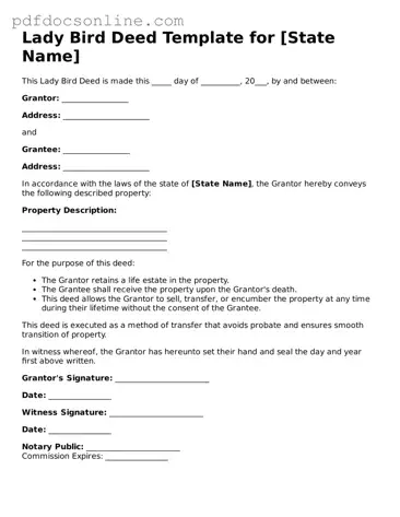 Free Lady Bird Deed Template