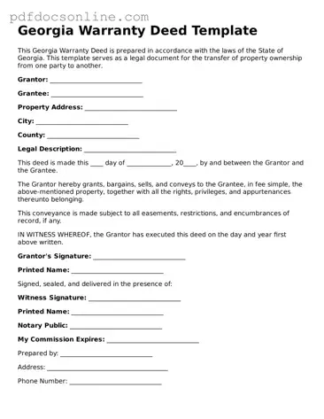Attorney-Verified  Deed Form for Georgia