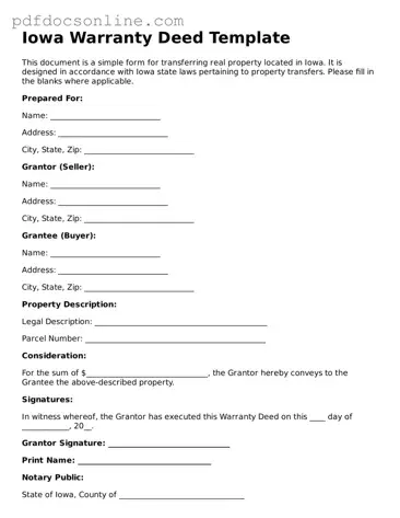 Attorney-Verified  Deed Form for Iowa