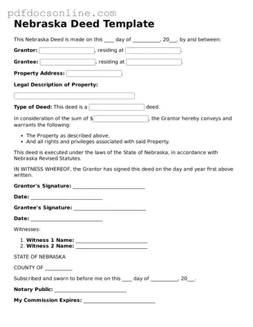 Attorney-Verified  Deed Form for Nebraska