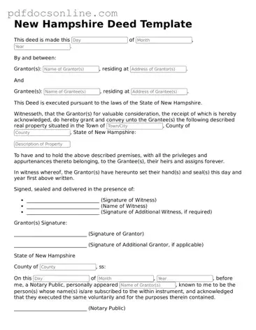 Attorney-Verified  Deed Form for New Hampshire