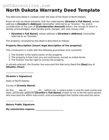 Attorney-Verified  Deed Form for North Dakota