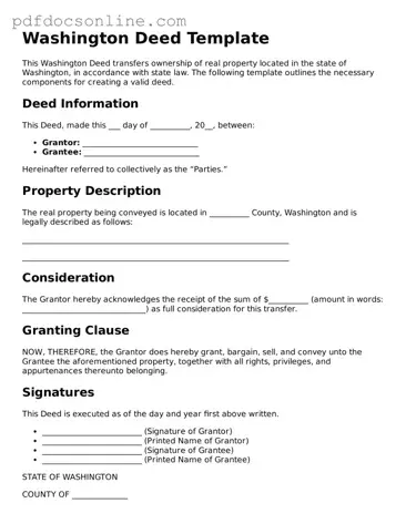 Attorney-Verified  Deed Form for Washington