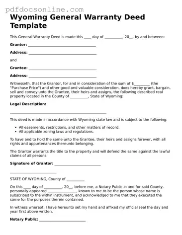 Attorney-Verified  Deed Form for Wyoming
